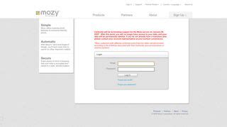 mozy sign in.